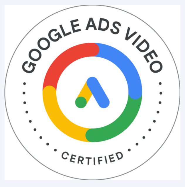 Odznak Google Ads pro video